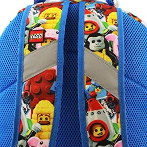 Lego Minifigures Boy's Girl's 16 Inch School Backpack (One Size, Lego Minifigures)