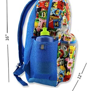 Lego Minifigures Boy's Girl's 16 Inch School Backpack (One Size, Lego Minifigures)