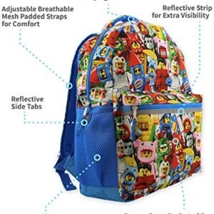 Lego Minifigures Boy's Girl's 16 Inch School Backpack (One Size, Lego Minifigures)