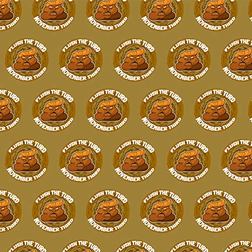 GRAPHICS & MORE Flush the Turd November 3rd Gift Wrap Wrapping Paper Rolls
