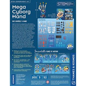 Thames & Kosmos Mega Cyborg Hand STEM Experiment Kit | Build Your Own GIANT Hydraulic Hand | Amazing Gripping Capabilities | Adjustable for Different Hand Sizes | Learn Hydraulic & Pneumatic Systems