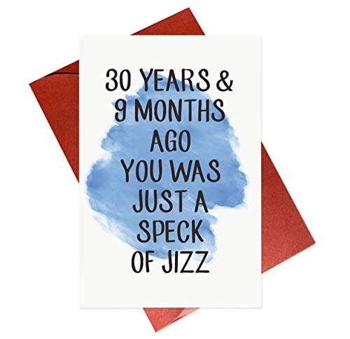 Funny 30th Birthday Card,30 Years Birthday Cards