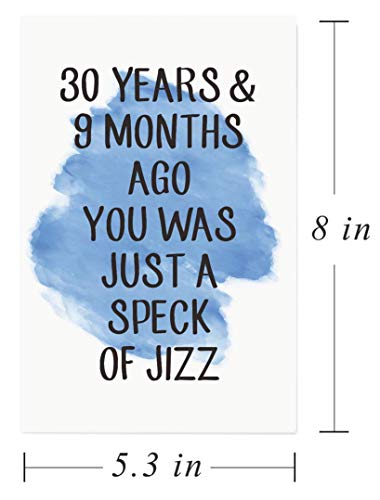 Funny 30th Birthday Card,30 Years Birthday Cards