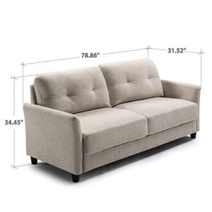 ZINUS Ricardo Sofa Couch / Tufted Cushions / Easy, Tool-Free Assembly, Beige