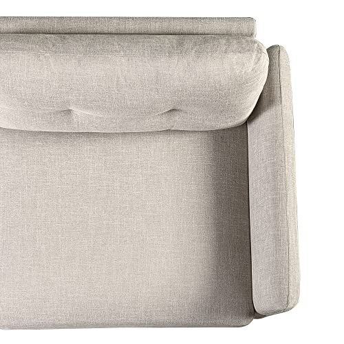 ZINUS Ricardo Sofa Couch / Tufted Cushions / Easy, Tool-Free Assembly, Beige