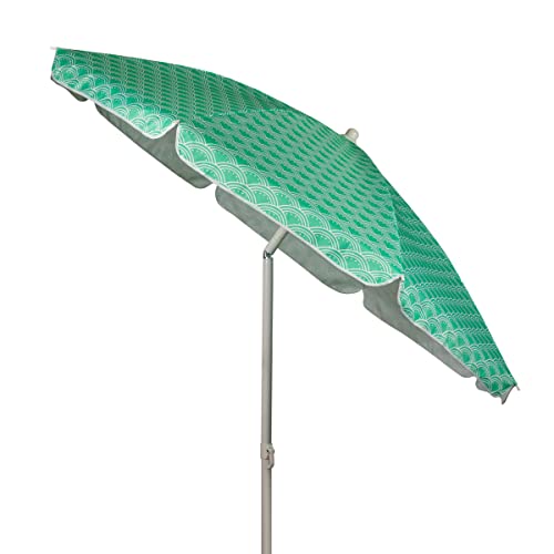 ONIVA Outdoor Canopy Sunshade Beach Umbrella 5.5', Small Patio Umbrella, Beach Chair Umbrella, (Mermaid Teal)