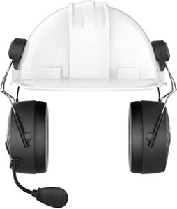 sena tufftalk m, earmuff with long-range mesh communication (hard hat), tufftalk-m-02 black