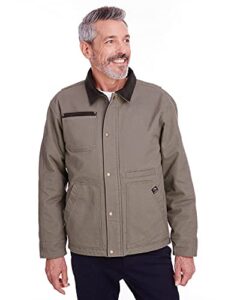 dri duck - rambler boulder cloth jacket - 5091 - l - gravel