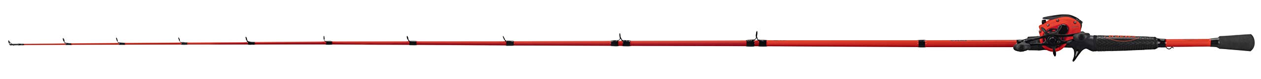 Lew's Mach Smash SLP 6'10"-1 Medium Heavy Left Hand Baitcast Combo, Red