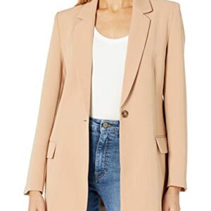 The Drop Women's Blake Long Blazer, Praline, 3X