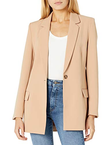 The Drop Women's Blake Long Blazer, Praline, 3X