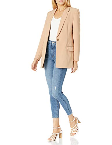 The Drop Women's Blake Long Blazer, Praline, 3X