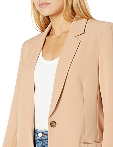 The Drop Women's Blake Long Blazer, Praline, 3X