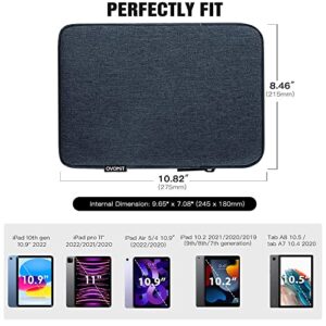 TiMOVO 9-11" Tablet Sleeve Case for iPad 10.2 2021-2019, iPad 10th Generation 2022, iPad Air 5/4 10.9, iPad Pro 11 2022-2018, Galaxy Tab S9/S8/A8/A7 2023, Protective Bag Fit Smart Keyboard, Space Gray