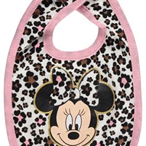 Disney Minnie Mouse Newborn Baby Girls 4 Piece Outfit Set: Bodysuit Pants Bib Hat Pink 3-6 Months