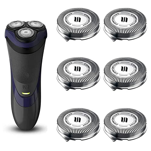 SH30 Replacement Heads for Philips Norelco Series 3000, 2000, 1000 Shavers and S738 Click and Style, ComfortCut Shaving Heads 6 Pack