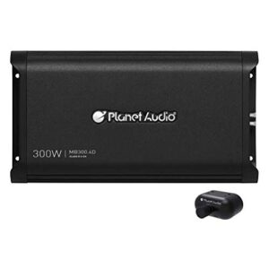 planet audio mb300.4d 4 channel class d car amplifier - 1200 watts, 2 ohm stable, digital, full range, mosfet power supply, great for speakers and subwoofers