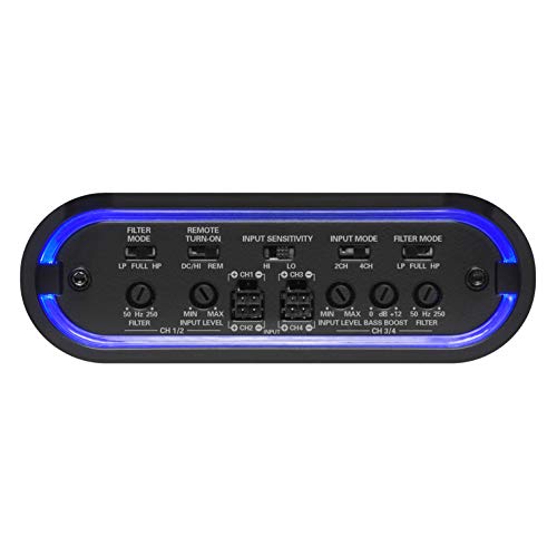 Planet Audio MB300.4D 4 Channel Class D Car Amplifier - 1200 Watts, 2 Ohm Stable, Digital, Full Range, Mosfet Power Supply, Great for Speakers and Subwoofers