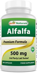 nova nutritions alfalfa 500 mg 180 capsules