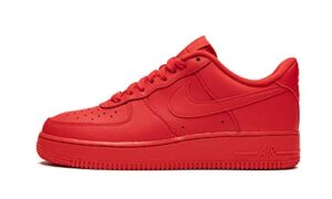 nike men's air force 1 '07 an20 basketball shoe, university red/university red, 12