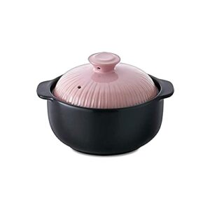 kitchen flower lucia natural glazed ceramic porcelain cookware hot pot (sugar pink 1000ml)