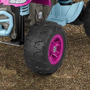 Power Wheels Power Wheels Barbie Pink Racing ATV, 12V battery-powered ride-on vehicle for preschool kids ages 3-7 years (Amazon Exclusive)