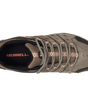 Merrell Women's CROSSLANDER 2 Hiking Shoe, Boulder/Peach, 8 M US