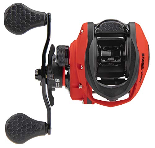 Lew's Mach Smash SLP 7.5:1 Right Hand Baitcast Reel, Red