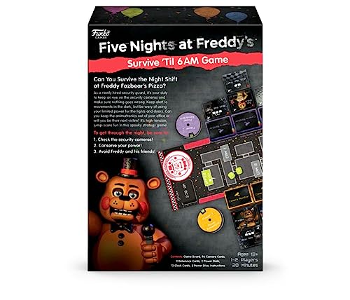 Funko Five Nights at Freddy's - Survive 'Til 6AM Game, 2 players