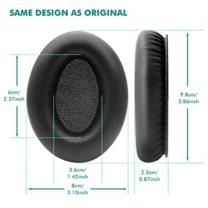 Srhythm Protein Leather Earpads Replacement Memory Foam Cushions for Srhythm NC25/NC35/NC25 Pro Over-Ear Headphones