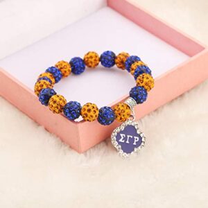 HOLLP 1922 Sorority Jewelry SGR Bracelet Crystal Beads Bracelet Inspired Greek Sorority Gift for Her (SGR Bracelet)