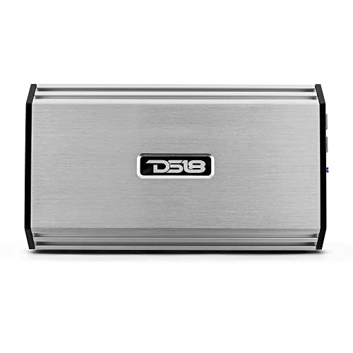 DS18 S-1600.2/SL Car Audio Amplifier – 2 Channel, Full Range, Class AB, 1600 Watts (Silver)