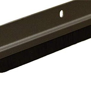 Brown Aluminum with 3/4" Black Brush Door Sweep (4 FT Brown)