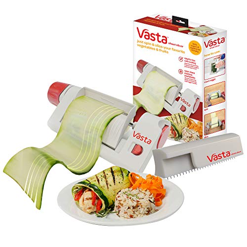 Vasta Veggie & Fruit Sheet Slicer, Stainless Steel Blade, 2 Attachements