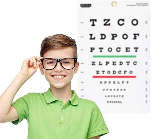 PECULA Eye Chart, Snellen Eye Chart, Wall Chart, Snellen Charts for Eye Exams 10 feet 9 X 14 in.