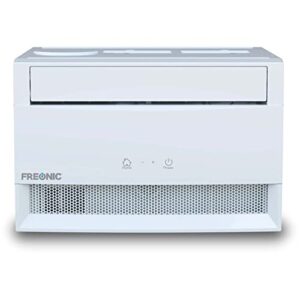 freonic energy star 6,000 btu 115v window air conditioner & dehumidifier with remote control, window ac unit for apartment, dorm room & small/medium rooms up to 250 sq. ft. in white