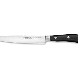 Wüsthof Classic IKON 6" Utility Knife, Black