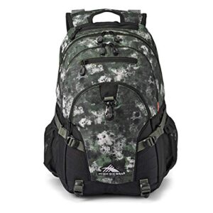 high sierra loop backpack, travel, or work bookbag with tablet sleeve, one size, urban camo