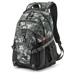 High Sierra Loop Backpack, Travel, or Work Bookbag with tablet sleeve, One Size, Urban Camo