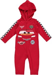 disney cars baby boys lightning mcqueen costume coverall 6-12 months red