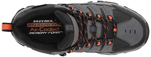 Skechers Men's Pine Midline Mid Top Lace Trail Boot Hiking, Black, 7.5