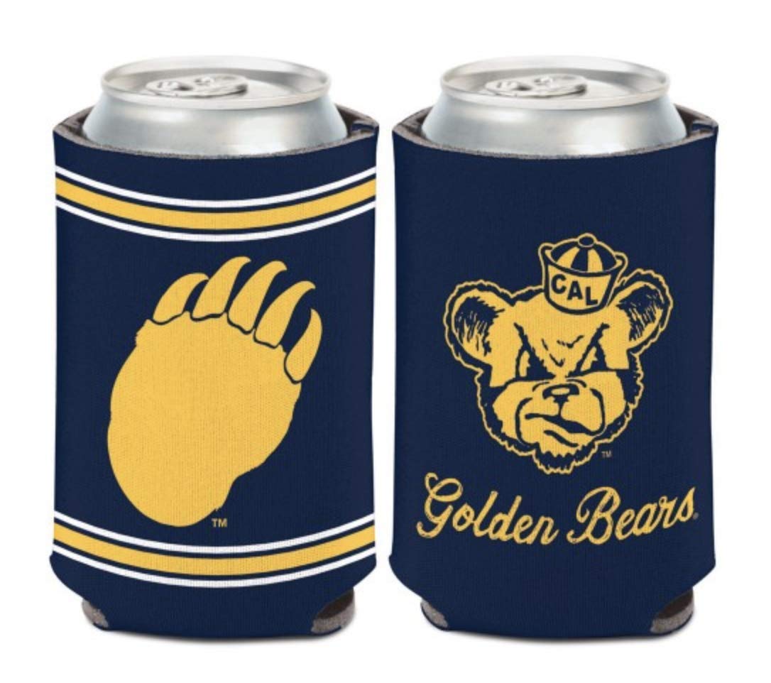 WinCraft NCAA University California Berkeley Cal Bears Retro 1 Pack 12 oz. 2-Sided Can Cooler