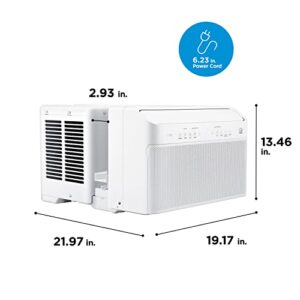 Midea 12,000 BTU U-Shaped Smart Inverter Window Air Conditioner–Cools up to 550 Sq. Ft., Ultra Quiet with Open Window Flexibility, Works with Alexa/Google Assistant, 35% Energy Savings, Remote Control