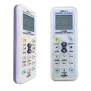 k-1028e universal air conditioner a/c remote control for haier, hitachi, panasonic, lg, sharp, gree, midea, bosch, toshiba, sanyo air conditioner remote control 1000 in 1