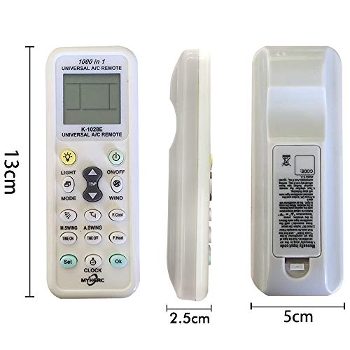 K-1028E Universal Air Conditioner A/C Remote Control for Haier, Hitachi, Panasonic, LG, Sharp, Gree, Midea, Bosch, Toshiba, Sanyo Air Conditioner Remote Control 1000 in 1