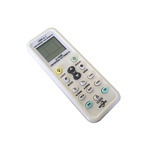 K-1028E Universal Air Conditioner A/C Remote Control for Haier, Hitachi, Panasonic, LG, Sharp, Gree, Midea, Bosch, Toshiba, Sanyo Air Conditioner Remote Control 1000 in 1