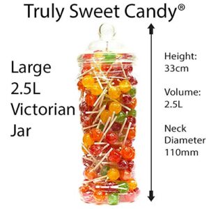 19 Retro Empty Plastic Sweet Jars for Pick & Mix, Victorian Sweet Shop, Candy Buffet Kit, Party Pack