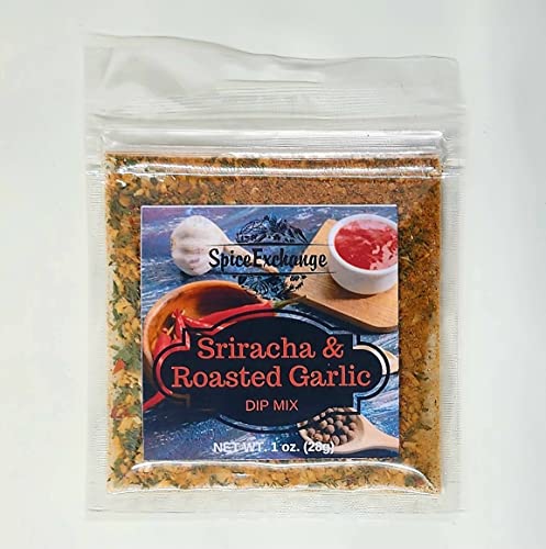 Spice Exchange 7 Spicy Dip Mix Variety Pack - Jalapeno Spinach Dip – Flamin' Hot Habanero-Bacon Dip - Sriracha & Roasted Garlic Dip - Green Chili Dip - Habanero Dip - Cheddar Jalapeno Dip - 8 Seconds