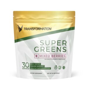 super greens superfood green juice powder - immune & energy support | made with natural ingredients | detoxifying & alkalizing minerals - spirulina, chlorella, wheatgrass, spinach, alfalfa & more (1)
