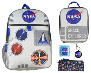 bioworld nasa space explorer 16" backpack 5 pc set